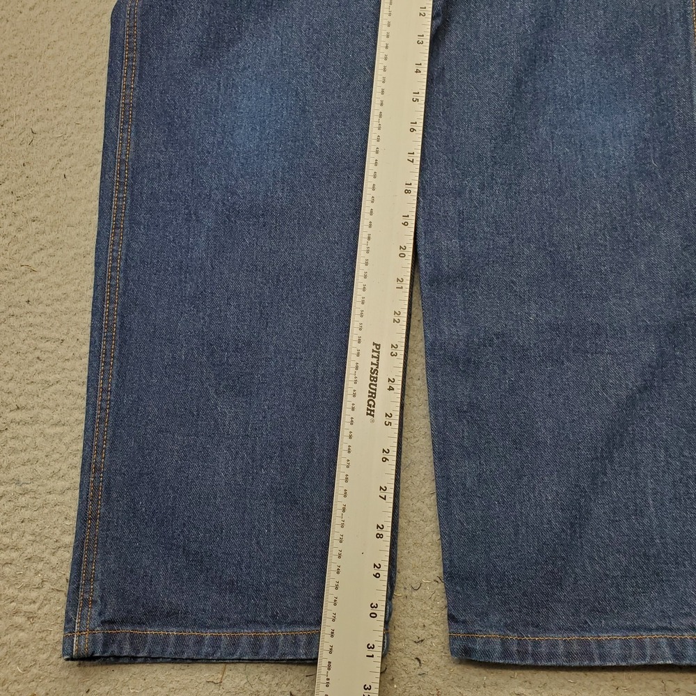 Perry Ellis America Carpenter Jeans Mens 33x32 Blue Denim Medium Wash Straight - Picture 4 of 10
